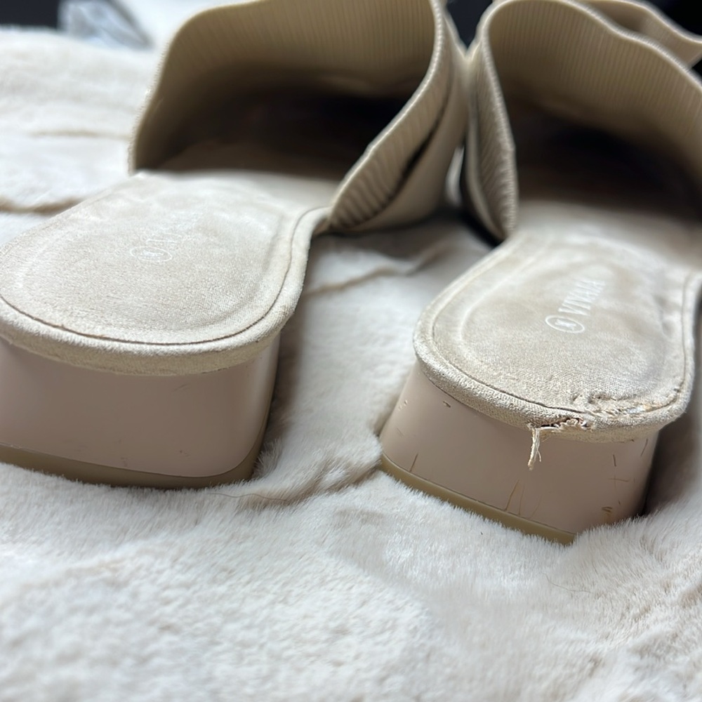 🛍️Pointed-Toe Knot Slide (Yaffa Pro) Vivaia Almond Beige 11 43 - Picture 7 of 11